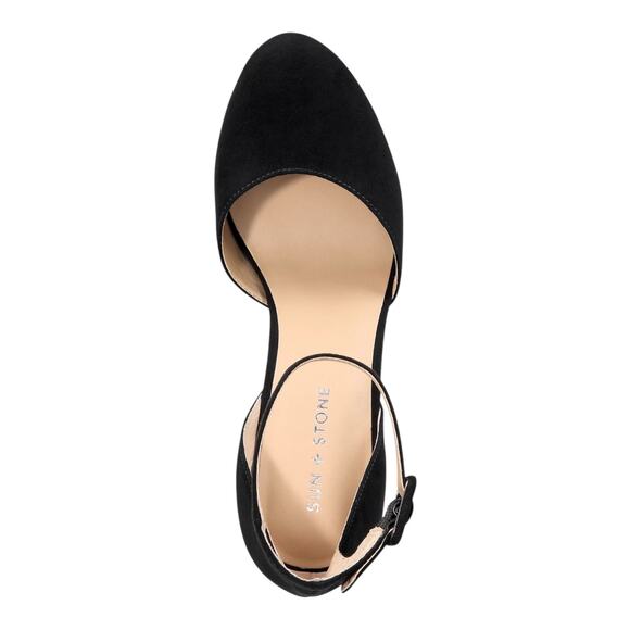 Sun + Stone Womens Estrella High Heel Ankle Strap Platform Pumps Black Size 9 W - Picture 3 of 4